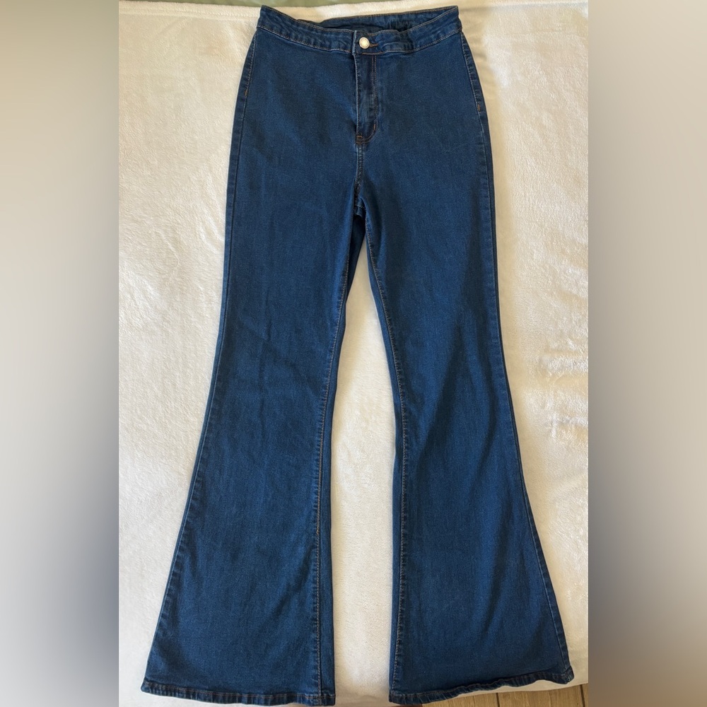 Classic Blue Flared Women Jeans